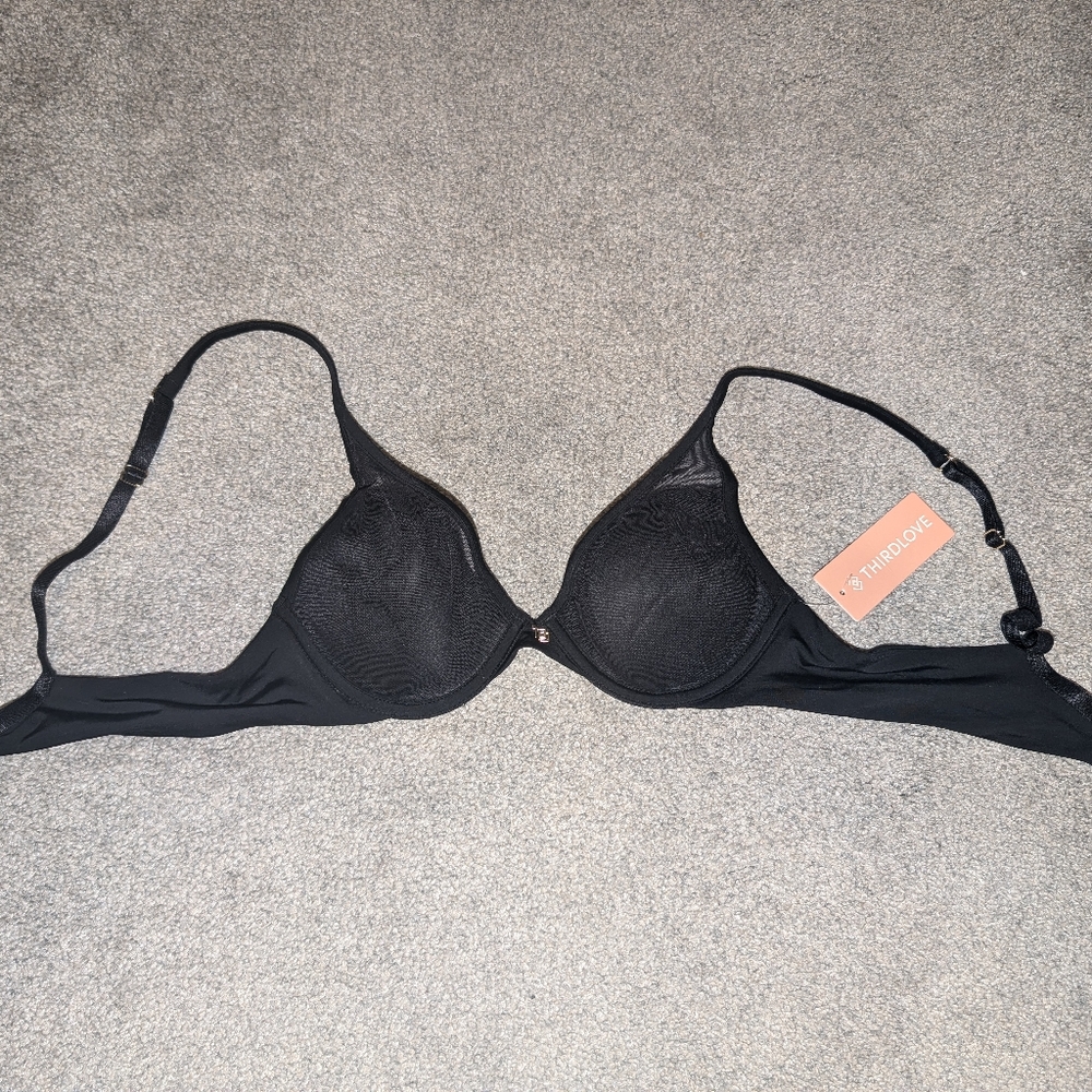 Black Classic Contour Plunge Bra